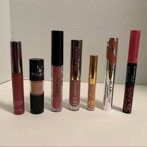 7 lipsticks- Urban Decay. GlamGlow, etc - Picture 1 of 6